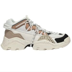 Kenzo Inka Low Top White Brown Grey Black Neutral Chunky Platform Sneaker Eur 41